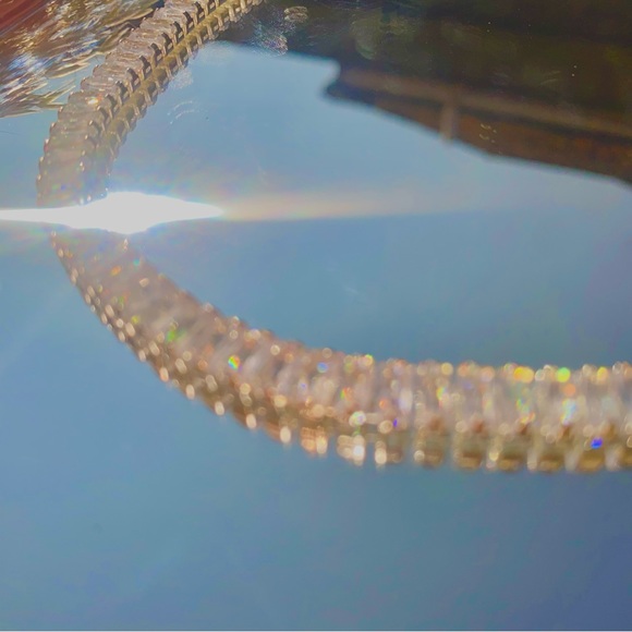 Silver tennis necklace - Picture 4 of 4